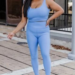 Deals 🥰 Pink Lily In Alignment Ribbed Blue Sports Bra ⌛ -Glam-girl Sales 219A2112 650x