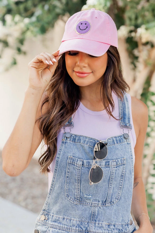 Flash Sale π Pink Lily Pink Purple Smiley Face βΎ Baseball Cap π 5 Flash Sale π Pink Lily Pink Purple Smiley Face βΎ Baseball Cap π - Image 3