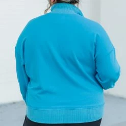 Flash Sale ⌛ Pink Lily Just Go With It Blue Henley Pullover ✨ -Glam-girl Sales 219A7703 650x