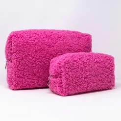 Discount π Pink Lily Pink Teddy Pouch Set FINAL SALE β¨