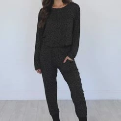 New 👍 Pink Lily All I Want For 🔔 Christmas Charcoal Leopard Print Pajama Top 👏 -Glam-girl Sales 3ff03640ae994743a2a4760f5ac77900.thumbnail.0000000000 530x530