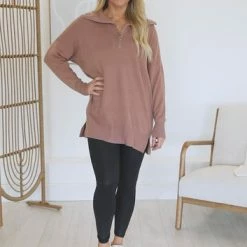 Cheap 🛒 Pink Lily Pulling Heartstrings Camel Quarter Zip Pullover 😀 -Glam-girl Sales 859e37d45f1744748f5bb2ca613d2dfd.thumbnail.0000000000 530x530