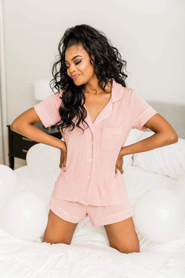 Best Sale π Pink Lily Knitted Front Button Blush Pajama Top FINAL SALE βοΈ 3 Best Sale π Pink Lily Knitted Front Button Blush Pajama Top FINAL SALE βοΈ