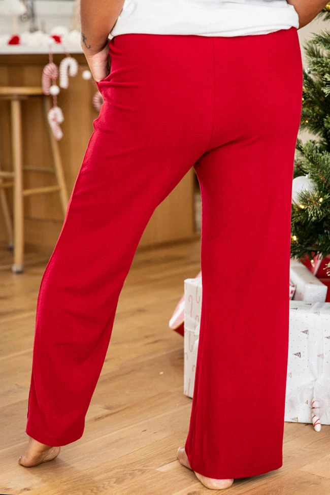 Flash Sale π Pink Lily Winter Wonderful Maroon Ribbed Lounge Pants π 11 Flash Sale π Pink Lily Winter Wonderful Maroon Ribbed Lounge Pants π - Image 9