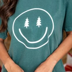 Flash Sale π Pink Lily Smiley Face π Christmas Tree Dark Green Graphic Tee π₯ 7 Flash Sale π Pink Lily Smiley Face π Christmas Tree Dark Green Graphic Tee π₯ -Glam-girl Sales E186820 7 650x