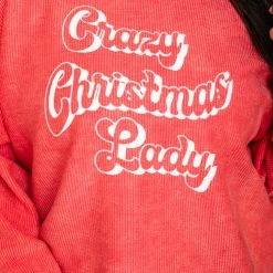 New π Pink Lily Crazy π Christmas Lady Red Corded Graphic Sweatshirt β 7 New π Pink Lily Crazy π Christmas Lady Red Corded Graphic Sweatshirt β -Glam-girl Sales F181774 185686 10 650x