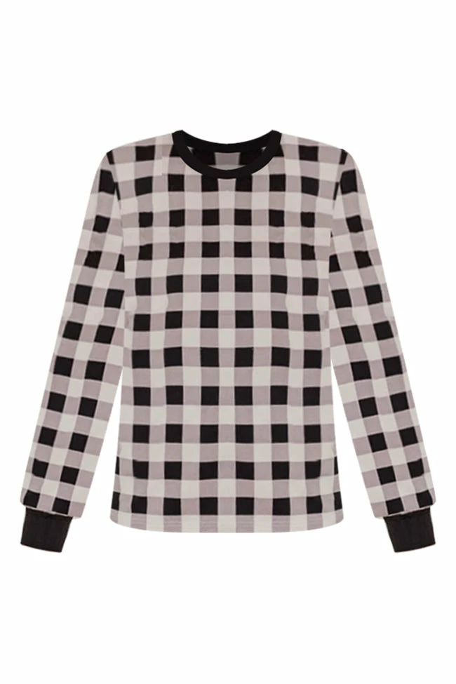 Flash Sale π Pink Lily In Your Mind Beige/Black Plaid Pajama Top β¨ 11 Flash Sale π Pink Lily In Your Mind Beige/Black Plaid Pajama Top β¨ - Image 9