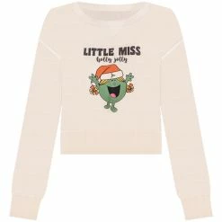 Deals 😉 Pink Lily Little Miss Holly Jolly Cream Cropped Corded Graphic Sweatshirt ❤️ -Glam-girl Sales LittleMissHollyJollyCreamCroppedCordedGraphicSweatshirt 650x