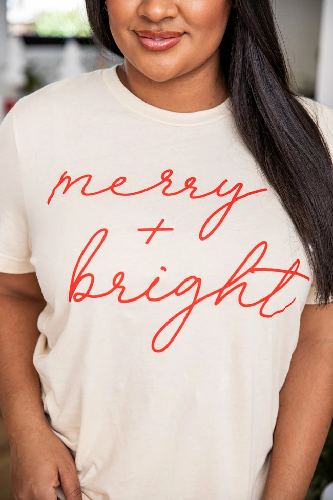 Buy โญ Pink Lily Merry & Bright Script Soft Cream Graphic Tee ๐ฅฐ 7 Buy โญ Pink Lily Merry & Bright Script Soft Cream Graphic Tee ๐ฅฐ - Image 5