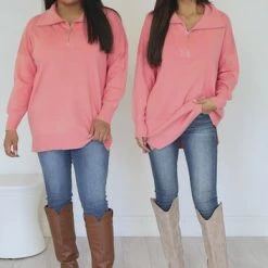 Deals ⌛ Pink Lily Pulling Heartstrings Coral Quarter Zip Pullover 🎉 -Glam-girl Sales a73a09f1707b4f08b1eac301c7e3c656.thumbnail.0000000000 530x530