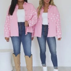 Best Sale ⌛ Pink Lily Stars In Her Eyes Pink Star Denim Jacket 😉 -Glam-girl Sales bb797299b2b44786853902c99233d118.thumbnail.0000000000 530x530