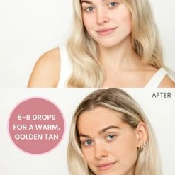 Promo ⭐ Pink Lily Beauty Luxury Tan Glow Drops 🔔 -Glam-girl Sales beforeandafter shelby 650x