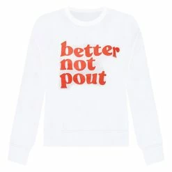 Best reviews of 🔔 Pink Lily Better Not Pout White Graphic Sweatshirt ❤️ -Glam-girl Sales better not pout white graphic sweatshirt 650x