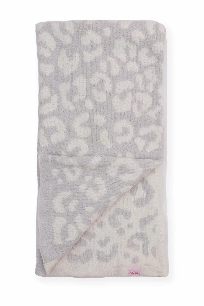 Coupon 🥰 Pink Lily Make Me Believe Light Grey Leopard Print Blanket 🎉 7 Coupon 🥰 Pink Lily Make Me Believe Light Grey Leopard Print Blanket 🎉 - Image 5