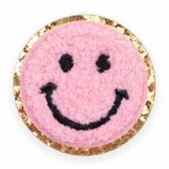Budget 🛒 Pink Lily Smiley Multicolor Patches 👍 -Glam-girl Sales lightpinksmileyface 650x
