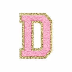 New 🧨 Pink Lily Pink Letter Fuzzy Patches 👏 -Glam-girl Sales pinkd 650x