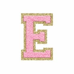 New 🧨 Pink Lily Pink Letter Fuzzy Patches 👏 -Glam-girl Sales pinke 650x