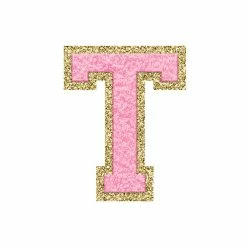 New 🧨 Pink Lily Pink Letter Fuzzy Patches 👏 -Glam-girl Sales pinkt 650x