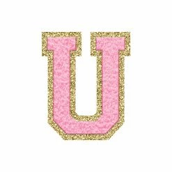 New 🧨 Pink Lily Pink Letter Fuzzy Patches 👏 -Glam-girl Sales pinku 650x