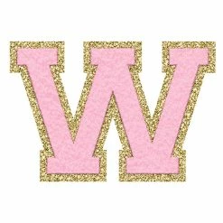 New 🧨 Pink Lily Pink Letter Fuzzy Patches 👏 -Glam-girl Sales pinkw 650x