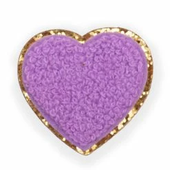 Cheapest 🛒 Pink Lily Heart Multicolor Patches 🎉 -Glam-girl Sales purpleheart 650x