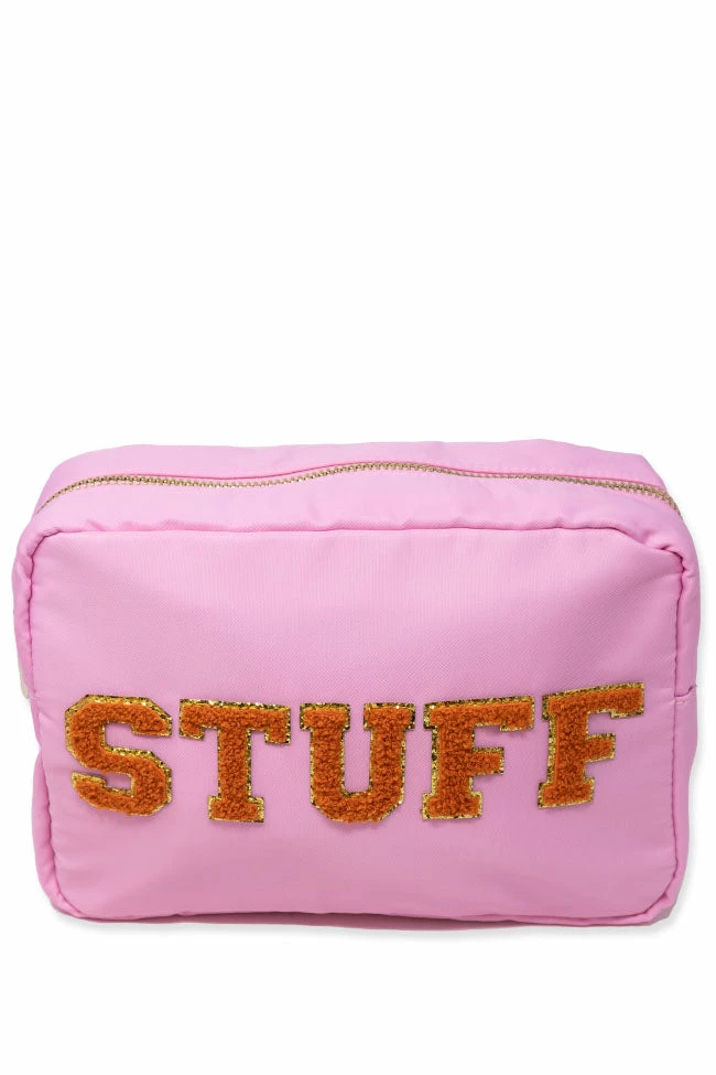 Wholesale π₯ Pink Lily Stuff Patch Orange/Pink Large Bag FINAL SALE π 5 Wholesale π₯ Pink Lily Stuff Patch Orange/Pink Large Bag FINAL SALE π - Image 3