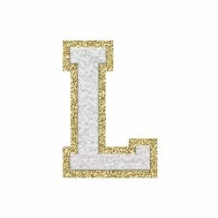 Best Sale 🥰 Pink Lily White Letter Fuzzy Patches ✨ -Glam-girl Sales whiteL 650x