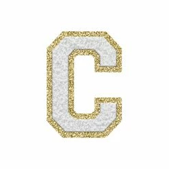 Best Sale 🥰 Pink Lily White Letter Fuzzy Patches ✨ -Glam-girl Sales whitec 650x