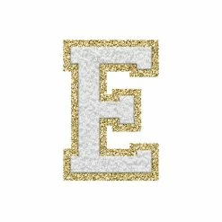 Best Sale 🥰 Pink Lily White Letter Fuzzy Patches ✨ -Glam-girl Sales whitee 650x