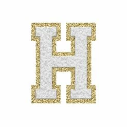 Best Sale 🥰 Pink Lily White Letter Fuzzy Patches ✨ -Glam-girl Sales whiteh 650x