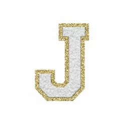 Best Sale 🥰 Pink Lily White Letter Fuzzy Patches ✨ -Glam-girl Sales whitej 650x