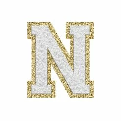 Best Sale 🥰 Pink Lily White Letter Fuzzy Patches ✨ -Glam-girl Sales whiten 650x